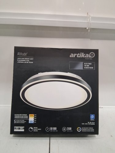 artika altitude dimmable ceiling light Modern Flush Mount - 15" - black (model:1754444) image 2