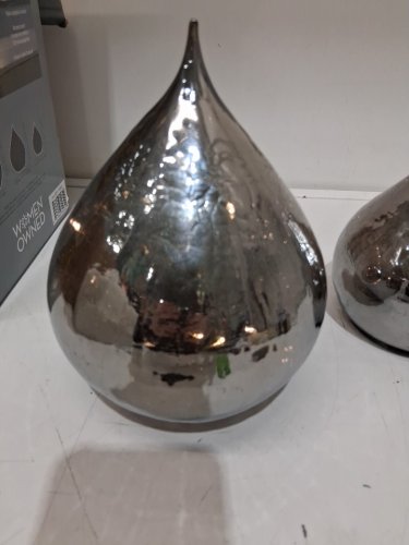 3pc LED Glass Raindrops - 7.3" / 5.7" /4.7" - grey (model: 1759342) image 3