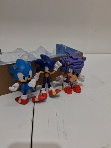 3pc jakks sonic the hedgehog anniversary multipack - blue/white (model: 43141) image 3