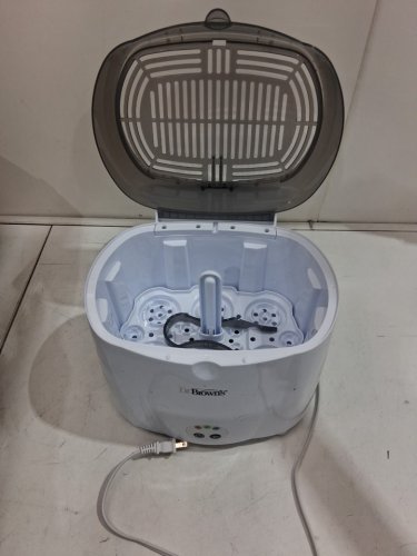 DR BROWNS NATURAL FLOW DELUXE BOTTLE STERILIZER ELECTRIC STEAM SYSTEM - STERILIZES 6 BOTTLES AT ONCE - white (model: AC045) image 7