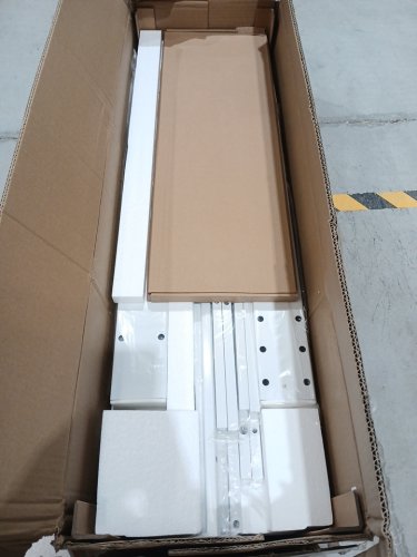 GUNAITO TV Stand with Adjustable Mount - for TV up to 75" - 63" x 26.9" x 11.4" - White (Model: HD049WH-SL-12) image 5