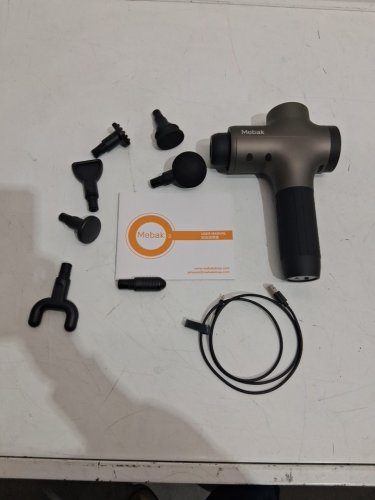 MEBAK 3 5-SPEED DEEP TISSUE PERCUSSION MUSCLE MASSAGE GUN FOR PAIN RELIEF/RELAXATION - BRUSHLESS MOTOR WITH 7 ATTACHMENT - BLACK/BRONZE image 3