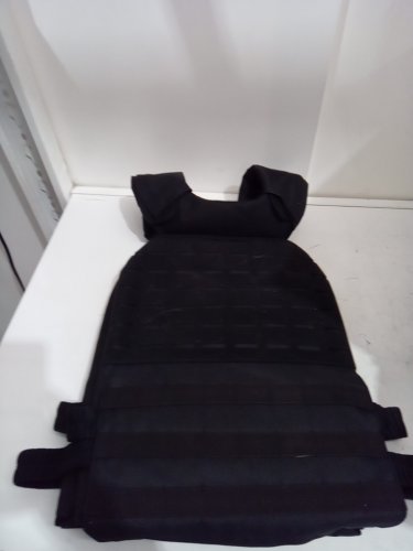 HANZO Heavy-Duty Adjustable Weighted training Vest with Removable Plates - 14–30lbs - black image 5