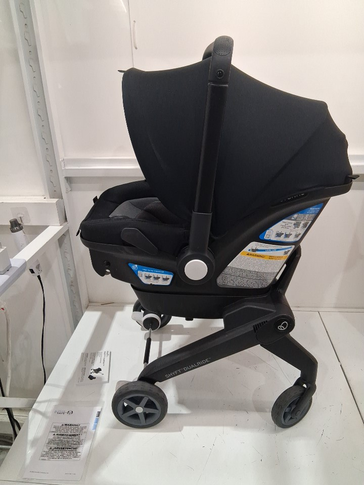 Evenflo Shyft DualRide Infant Car Seat and Stroller Combo - 35lb max - black (Model: 37312460CG) image 8