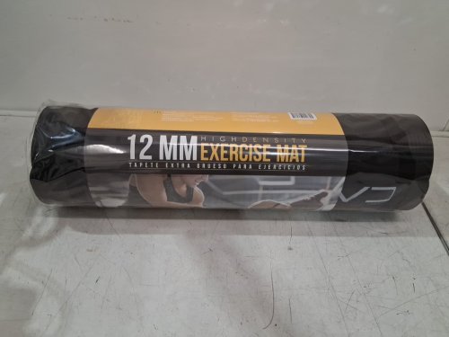 CAP Barbell High Density Exercise Yoga Mat with Strap - 1/2" x 24" x 68" - black (model: mtis-6523-12bk) image 3