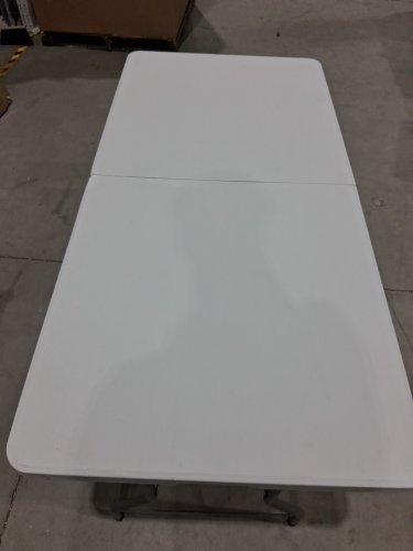 Heavy Duty Plastic Folding Table - 4.9FT x 2.29FT x 2.4FT - White (MODEL:TB001WH-60) image 3