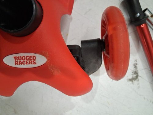 KIDS Rugged Racers 3-Wheel with LED Lights SCOOTER - RED/PINK (MODEL:BH19898) image 3