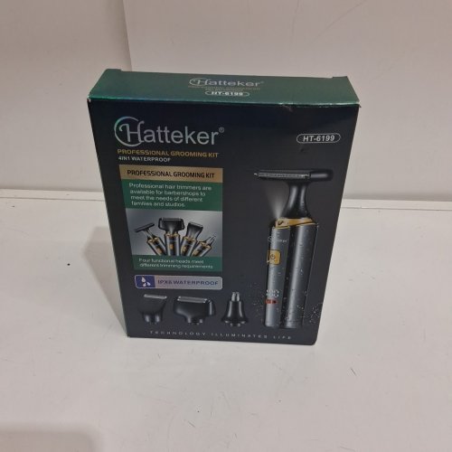 HATEKER 4-in-1 electric shaver kit with Extendable Auxiliary Arm - gold/black (model: HT-6199) image 2