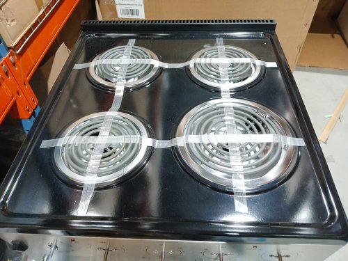 ELEMENT SLIDE-IN COIL STOVE RANGE WITH 4 BURNERS - 24" - 3.7 CU. FT - STAINLESS STEEL / BLACK (MODEL:EECR24MES-CA) image 4