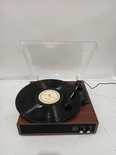 FYDEE RETRO TURNTABLE RECORD PLAYER - walnut (MODEL: A6) image 6