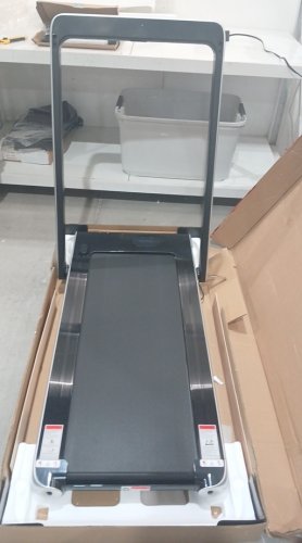 costway Folding Walking Pad Treadmill with Dual Display and App Control - 2.2hp - 7.5MPH - silver (model:sp37514sl) image 3
