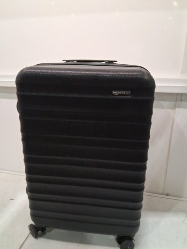 AMAZON BASICS HARDSHELL CARRY ON SPINNER SUITCASE LUGGAGE - 26" - BLACK image 3