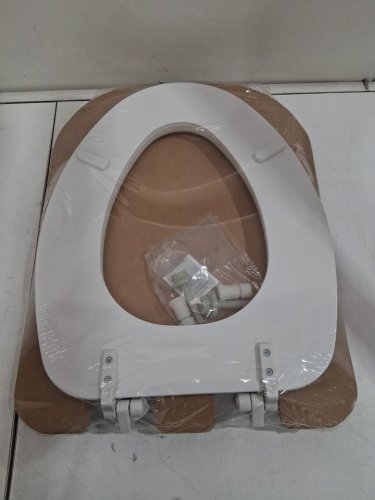BEMIS LIFT-OFF ELONGATED CLOSED FRONT ENAMELED WOOD TOILET SEAT - 18.5" - WHITE (MODEL: 1815EC 000) image 3