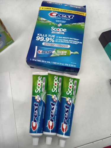3PK CREST PLUS COMPLETE SCOPE ADVANCED WHITENING TOOTHPASTE - 170ML EACH image 2