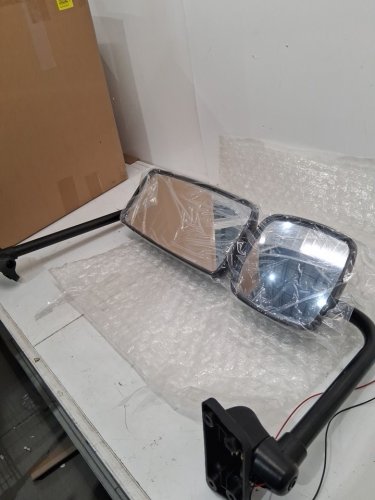 NIUPARTS Door Mirror Chrome HEATED w/Bracket Arm- left side - for freightliner m2 (2004-2016) - black (model: ca-fm2-0050b-l) image 4