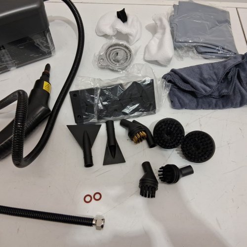 portable steam cleaner for home/ car detailing - 120V - black (model: sc702) image 4