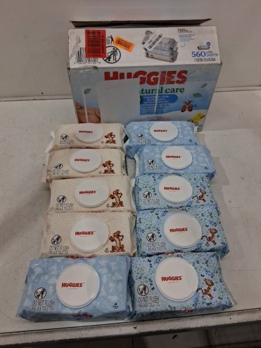 560PK HUGGIES NATRUAL CARE SENSITIVE AND FRAGRANCE FREE WIPES image 2