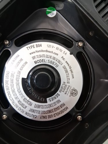 HAMILTON BEACH PROFESSIONAL QUIET SHIELD 1500W BLENDER - STAINLESS STEEL - (MODEL: 58870) image 10