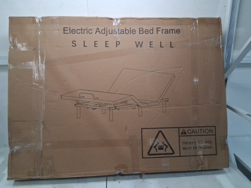 yiree electric adjustable box bed frame with remote and usb ports - full, 10"-14" height - gray/black - (model: fdr-a1-01m) image 4