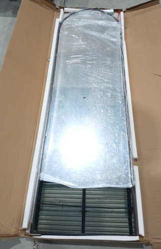 BEAUTYPEAK Over The Door Hanging Mirror - 14" x 48" - Black image 3