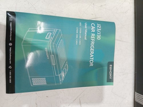 EUHOMY PORTABLE APP Controlled Compressor Electric Cooler/REFERIGERATOR - 23L - BLACK/GREY (MODEL: CF008-23BL-CAEH) image 11