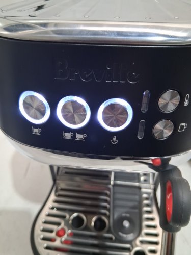 BREVILLE BAMBINO PLUS ESPRESSO MACHINE - BLACK TRUFFLE (MODEL BES500BTR) image 2