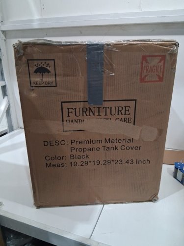 REAL FLAME STEEL SQUARE PROPANE COVER FOR UP TO 20LB PROPANE TANKS - 20" X 15" X 15" - black (model:T0025-BK) image 5