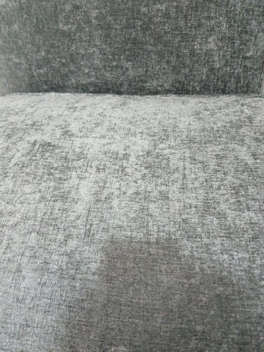 2pc COUCH cushion replacements - 24"x24"/24"x19" - velvet/dark grey image 4
