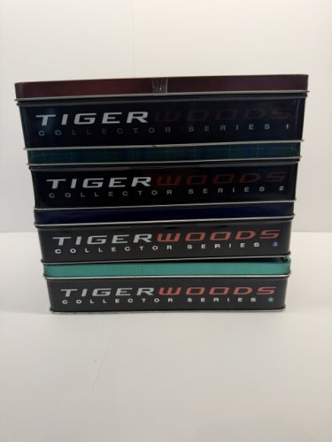 COMPLETE SET OF 4 Tiger Woods Collector Series Tin Box Golf Balls 2000-2001 (TINS 1,2,3,4) image 6