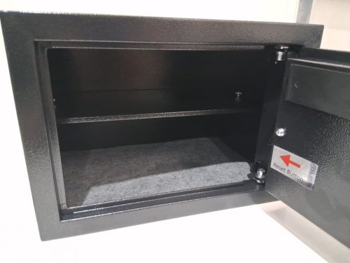 Anti-Theft Digital Security Safe Box With Programmable Keypad & Spare Keys -1.2CU.FT - BLACK image 4