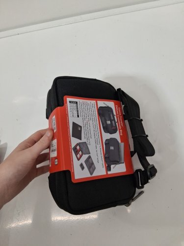 nintendo game traveler deluxe crossbody bag case for nintendo switch 2 - black (model: mc17) image 3