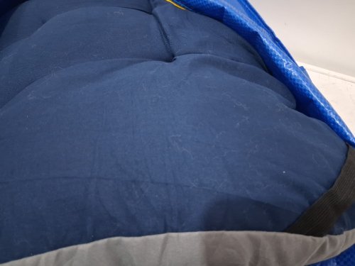 camping cot sleeping pad - 26" x 73" - blue image 3