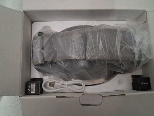 homemessa Electric Abdominal Massager with heat - helps cellulite and gas pain - white\grey (model:hrf01) image 3