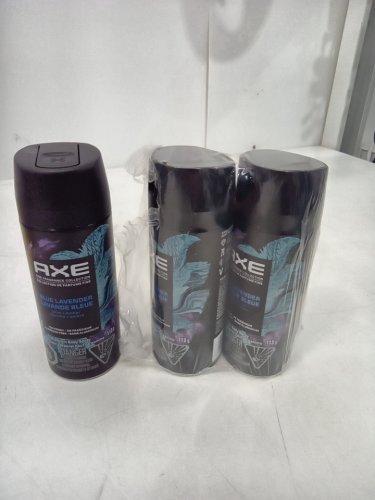 3PK AXE BLUE LAVENDER MINT + AMBER BODY SPRAY - 113G EACH image 2