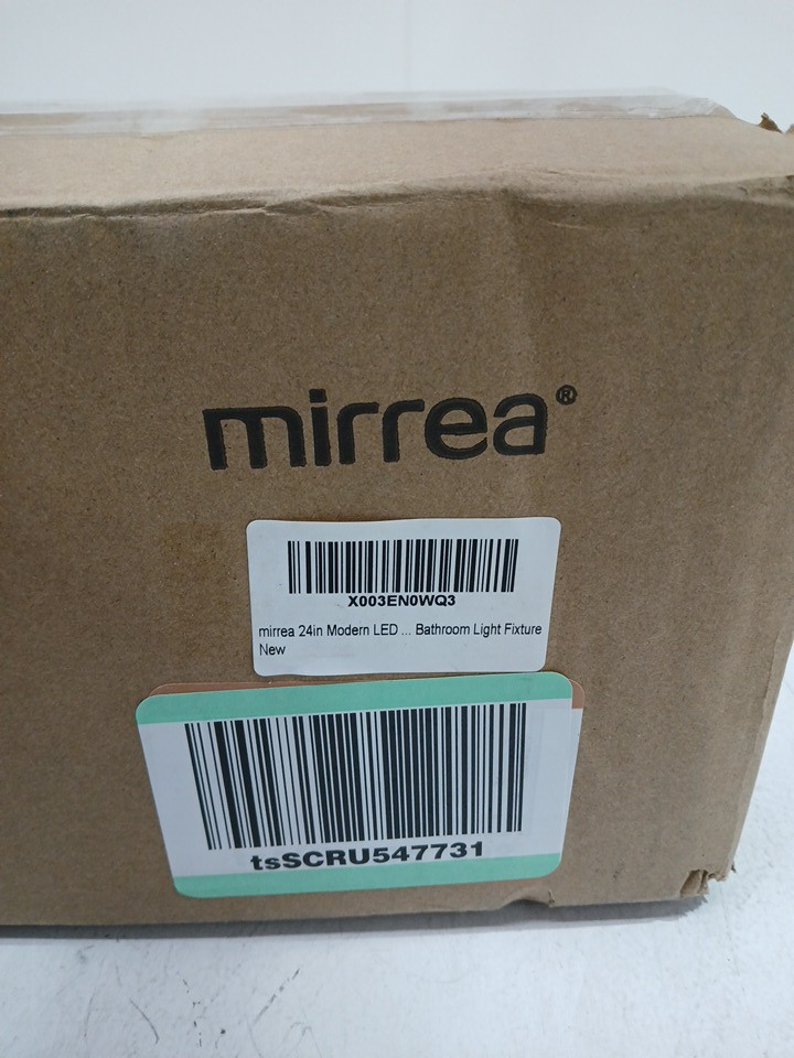 mirrea 4-light 3 CCT adjustable LED vanity light - 960LM - 24" - black (model: 6013-4) image 3