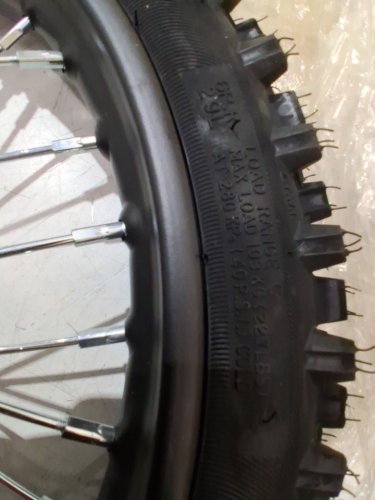Front Wheel Assembly with Brake Rotor for various Pit Dirt Bike models - 60/100-14 2.5-14 -14" - black image 4