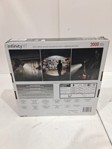 3pk Infinity X1 Rechargeable Flashlight - 2000 Lumen - black (model: 2006753) image 4