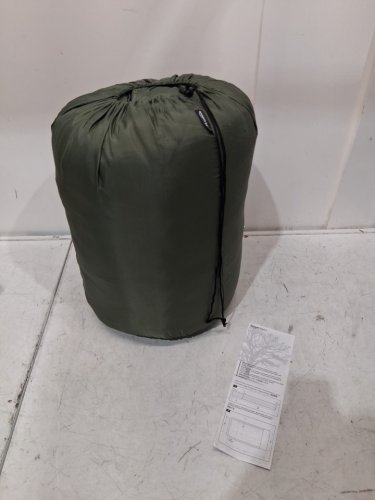 Amazon Basics 5°C Cool Weather Two-Person Sleeping Bag with Carry Bag - 2-PERSON 87" x 59" - Olive Green (MODEL: B0BKKW1CV6) image 3