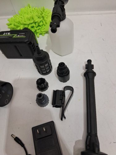 YKYI 6-IN-1 Cordless Pressure Washer - 3GPM 1200PSI - BLACK/GREEN image 7