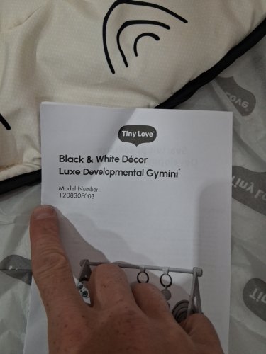Tiny Love Luxe Developmental Gymini - Newborn to 18 Months - Black / White / Blue (Model: TO135HBF) image 3