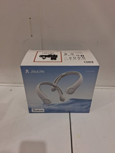2PK JISULIFE rechargeable cooling Neck Fans - WHITE (MODEL: 2789239) image 2