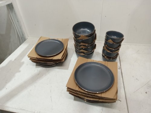 24pc Safdie Cara Dinnerware Set - dark grey (model: 1800142) image 3