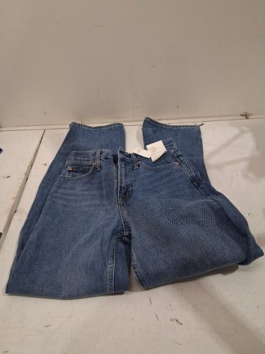 women's gap regular High Rise Barrel Jeans - 25 - medium wash (style: #484985) image 3