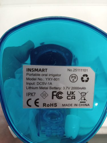 insmart wireless portable oral irrigator tooth cleaner - black - (model: YXY-801) image 4