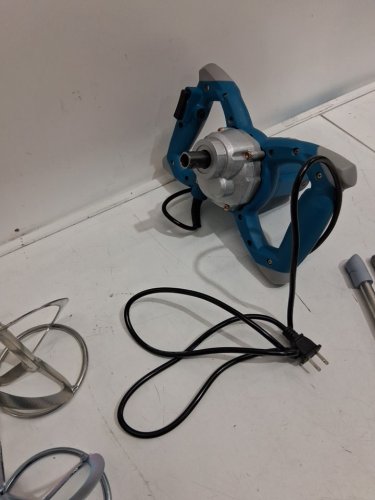 Electric Handheld Cement Mixer - blue/SILVER image 5