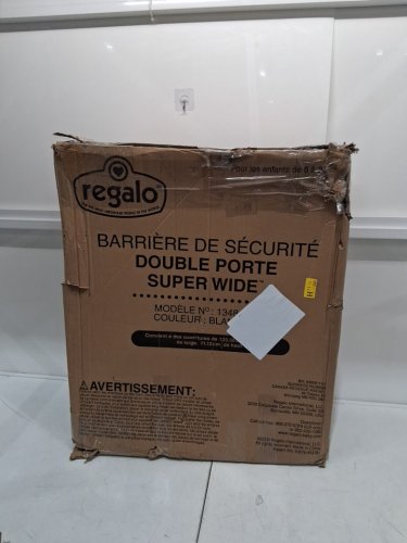 regalo double door super wide safety baby gate/play pen - 8 panels - 52.5" - 192" x 28" - white (model: 1348DS) image 2