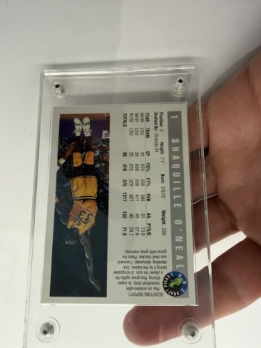 1992 Classic DRAFT PICKS SHAQUILLE O'NEAL LSU TIGERS Basketball ROOKIE CARD SHAQ image 3