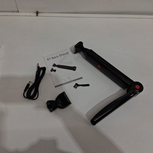 rowces electric foldable back shaver and removal trimmer - black image 4