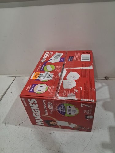 70pk Huggies Little Movers HuggFit 360° Baby Diapers with 360° Waistband - Size 7 - micky mouse image 3