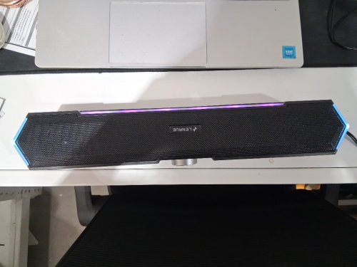 LENRUE CORDED RGB COMPUTER SPEAKER - BLACK (MODEL: G11) image 2
